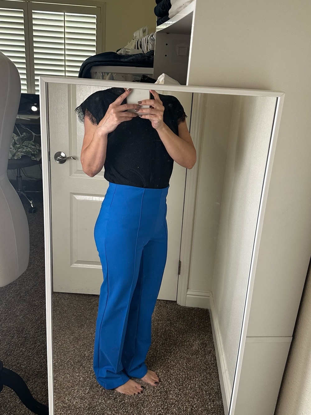 Rachel Zoe Wide-Leg Trousers in Bright Blue